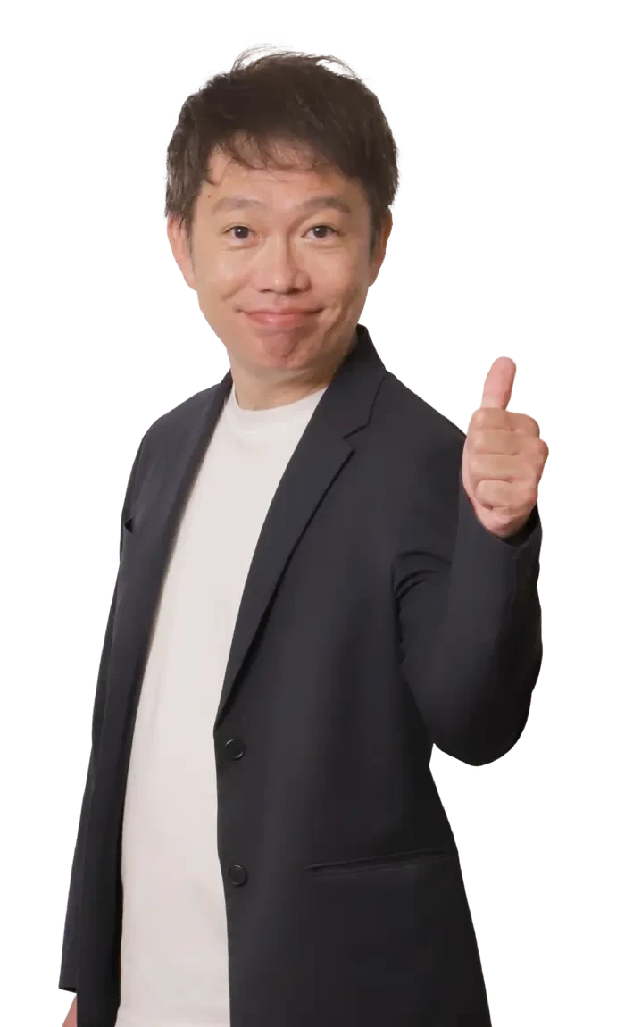 親指を立てる代表の稲田敦